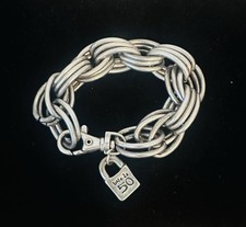 UNO DE 50 Signed Silverplate Double Chain Lin...