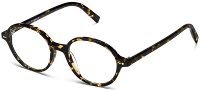 Warby Parker ATTICUS Round Eyeglasses BLACK OAK TORTOISE Narrow 48-17-142mm NWT*