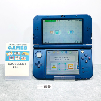 [Top IPS / EX+3] New Nintendo 3DS LL XL Metallic Blue console Japan NTSC-J 06-59