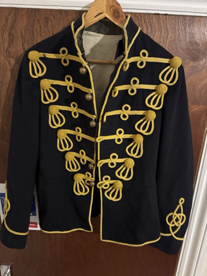 Royal Protection Officers Edwardian Hussar Cavalry Crimean War Royal Fusiliers Officers Tunic ...