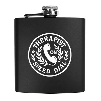 6 Unzen (170 ml) Taschen-Hüftkolben ''Therapeut auf Kurzwahl'' (HP00038144)