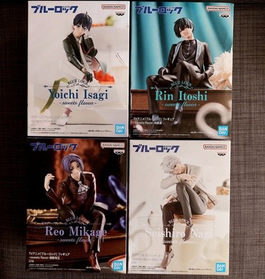Blue Lock Sweets Flavor Figurenset Isagi Reo Nagi Rin neu und ungeöffnet