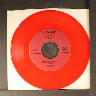 SHEIKS: give me another chance / baby don't you cry EF-N-DEE 7'' Single 45 RPM