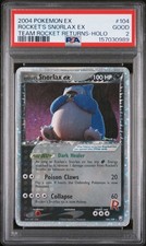 2004 POKEMON EX TEAM ROCKET RETURNS #104 ROCKET'S SNORLAX EX-HOLO PSA 2 on eBay