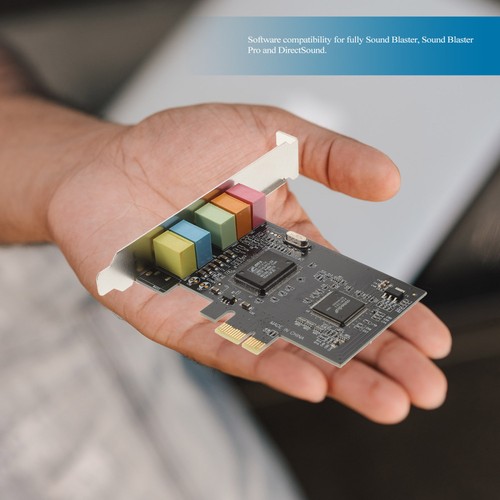 Son interne PCIe vers 5.1 avec support à profil bas 5 interfaces 6 son numérique - Afbeelding 2 van 12