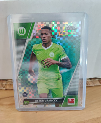 Topps Chrome Bundesliga 2021/22 Aster Vranckx VfL Wolfsburg RC 026/250