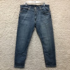 Levis 512 Jeans 36x30 Mens Blue Denim Slim Fit Tapered Medium Wash Workwear