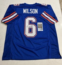 Dallas Wilson Autographed Signed Custom Gators Jersey Florida Football JSA Cert