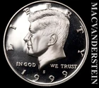 1999-S Silver Kennedy Half Dollar - Choice Gem Proof  Lustrous  #L5294