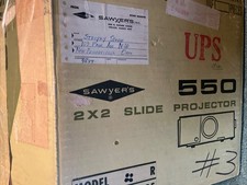 SAWYERS 550 ER Slide Projector  Rotory Slide Tray Great Condition