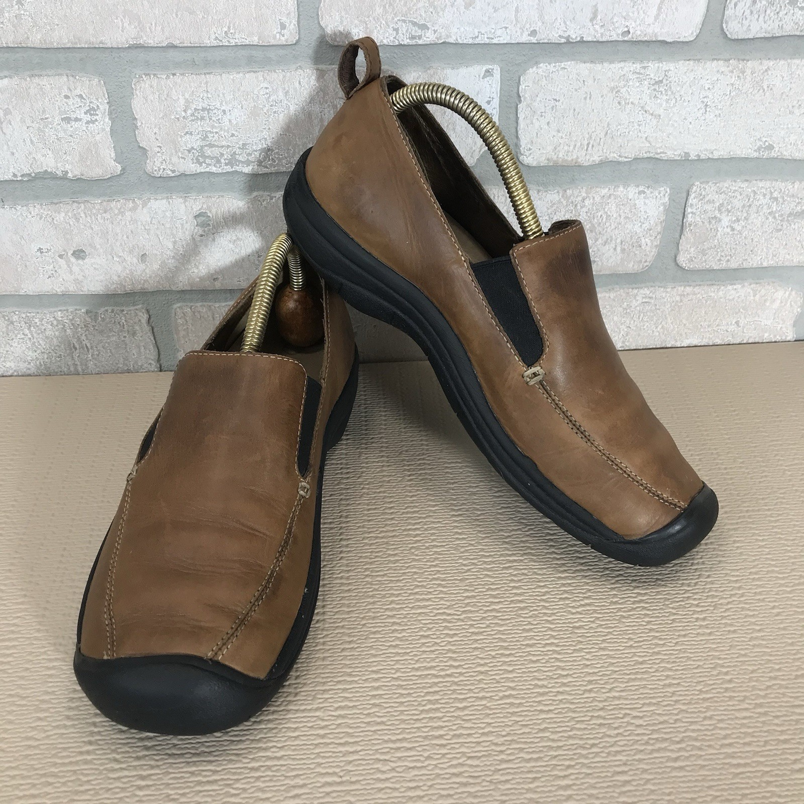 Mocassino Keen Verona donna 8 5 pelle marrone slip on passeggio comodo 5364 CIGR