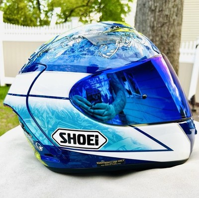 Shoei X-Twelve/X-12 Bautista TC-2 Full Face Helmet/Blue Mirror