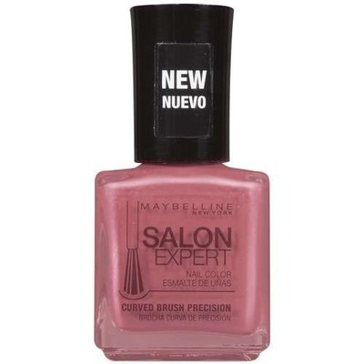 Maybelline Salon Expert Nail Color Polish 410 Rosy Giggles Curved Brush 0.50oz