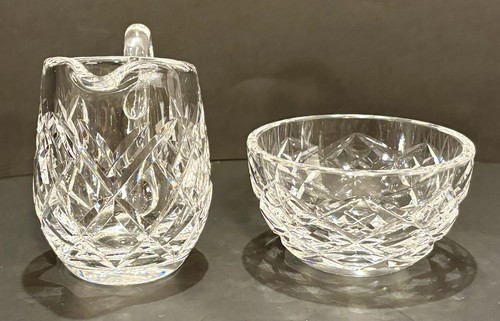 WATERFORD Crystal Small CREAMER PITCHER and OPEN SUGAR BOWL Set, Ireland - 第 4/17 張圖片
