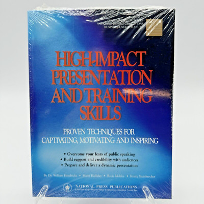 High Impact Presentation and Training Skills National Press Holliday Hendricks