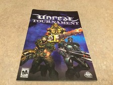 Unreal Tournament (Sony PlayStation 2, 2000) Instruction Booklet Only