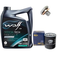 MotoröL Set 5W30 5 Liter + ÖLfilter + ÖLablassschraube FüR Citroen Xsara Peugeot