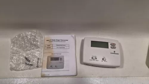 Emerson 1F86-0244 Thermostat Blue Single Non-Programmable 2" Display SEE DETAILS