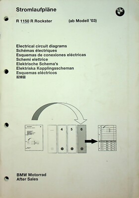 Vtg Original BMW R1150 R Rockster (ab Model '03) Elect. Circuit Diagrams Manual