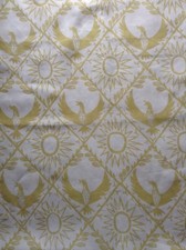 FLOCKHART FABRIC 'BIRD AND SUN' 4.4 METRES EILEEN GUTHRIE & GEORGE KENNETHSON
