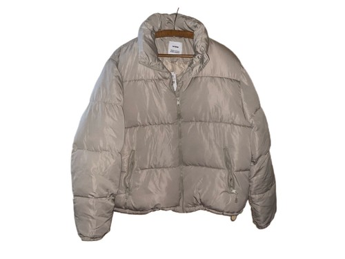 Cotton On Curved Recycled Mother Puffer Jacket New With Tags Sepia Size 16/18 - Picture 2 of 4