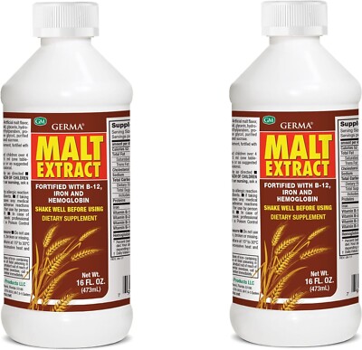 Extracto de Malta 16oz Malt Extract Fortified with B-12 and Iron 2pk