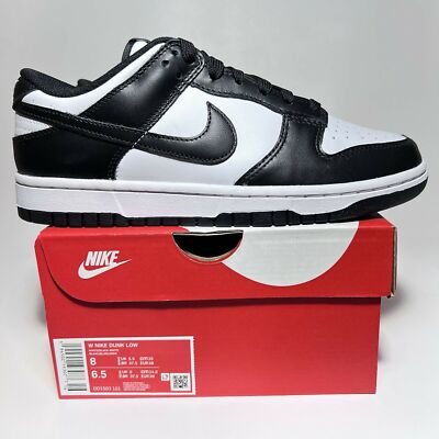 USED Nike Men\'s Low-Top Sneakers, White / Black 101-SZ 8 s-l400.jpg main image 4