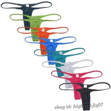 Men Close-fitting G-string Underwear Slim Pouch Tangas Ultra Hot Thong Lingerie