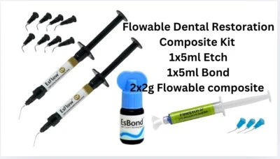 Flowable Dental Restoration Composite Kit, Etching gel 37% , Bonding SPIDENT B1