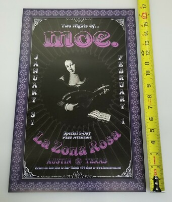 Two Nights of Moe 2003 La Zona Rosa Austin Texas 11 x 17