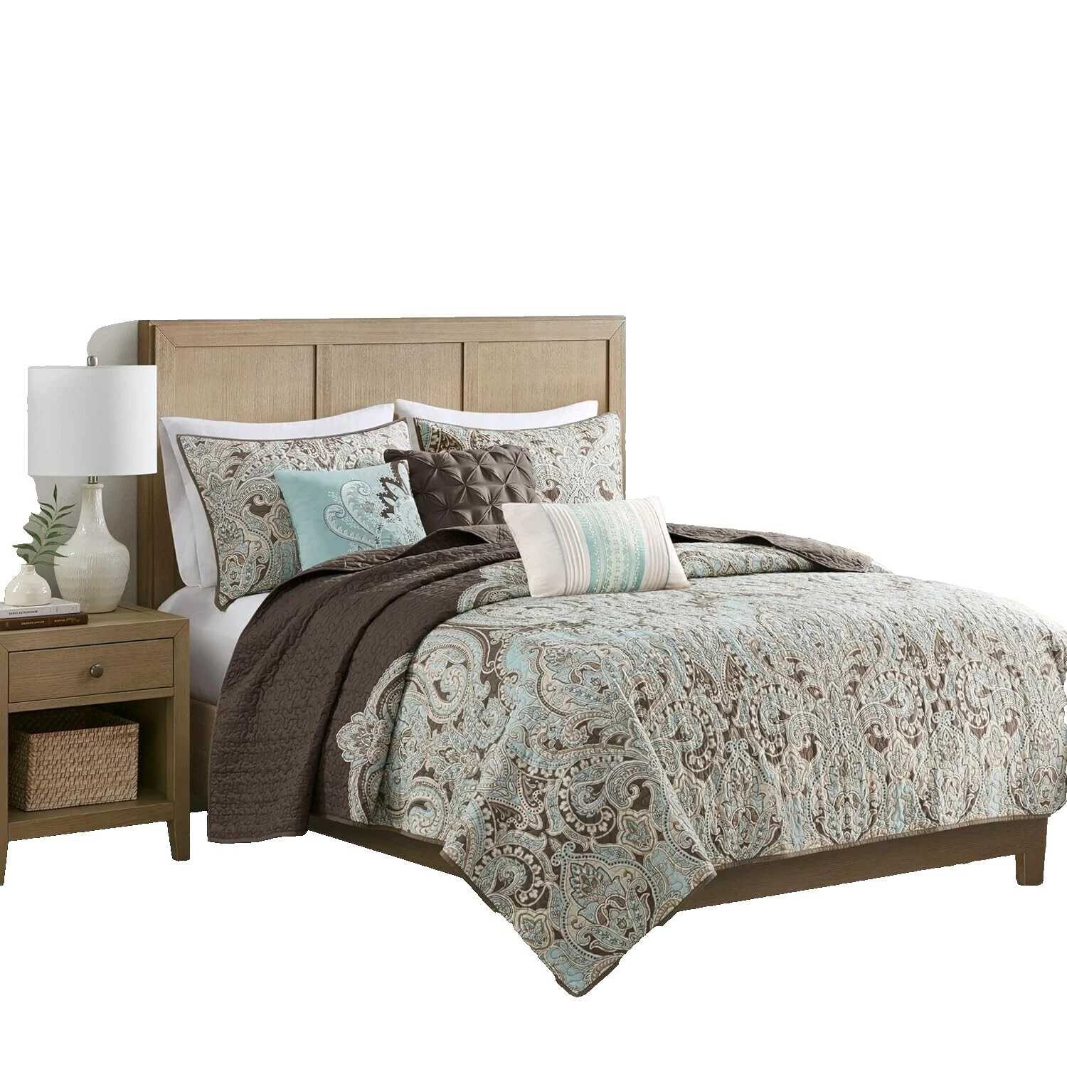 Paisley King Brown Edredones, colchas y cobertores para cunas