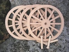 WAGON  CANNON WHEELS - 6" Diameter Alder - scale model infantry battle scene