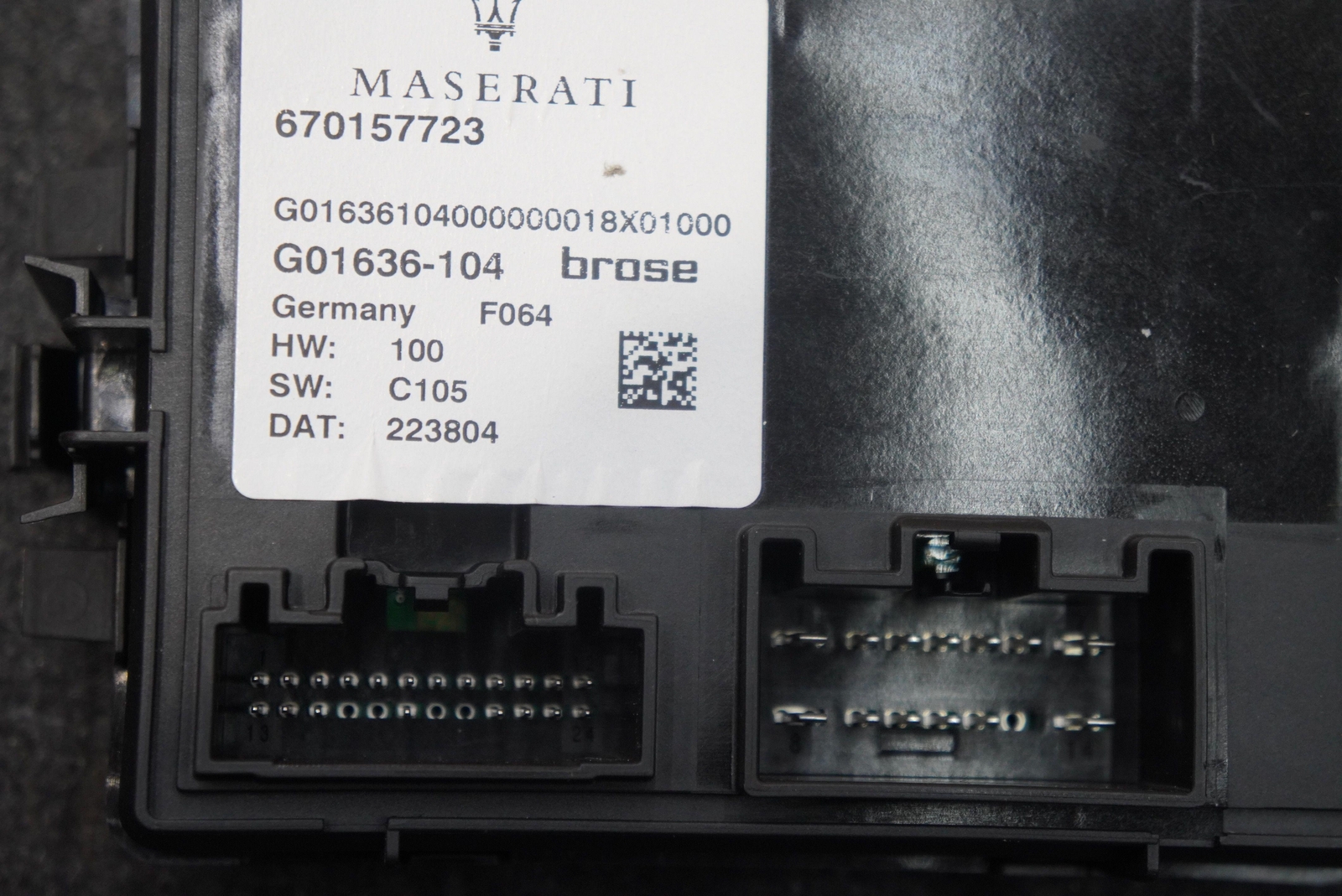 Rear Trunk Lid Lift Gate Power Control Module 670157723 Maserati Grecale 2023
