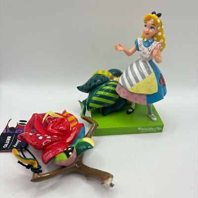 Disney Britto Alice im Wunderland Blumen Figur 6008524 beschädigt