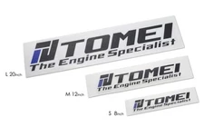 Tomei Engine Specialist Die Cut Black Decal Sticker (8") - Single - New