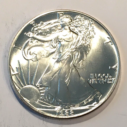 1988 Uncirculated American Silver Eagle US Mint Issue 1oz Pure Silver #N294