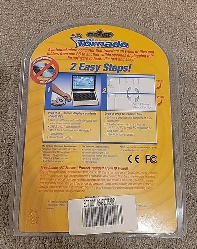 The Tornado File Transfer Tool PC to PC Transfer via USB Connections BRAND NEW - Picture 2 of 2