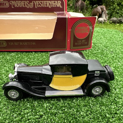 Matchbox DieCast Model Of Yesteryear Y-25 - 1927 Bugatti T44 1:38 Yellow/Black - Picture 11 of 12