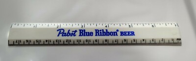 Vtg 1970's Pabst Blue Ribbon Beer PBR 7'' Plastic Ruler Advertising New Old Stock