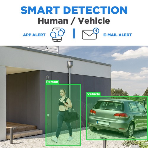 8CH 8MP 4K NVR 8 X 5MP PoE Microphone Human Detection IP Security Camera System - Picture 7 of 13