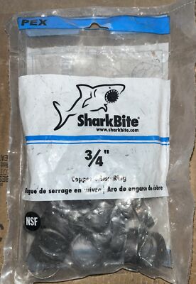 SharkBite 3/4 In Pexbar Copper Crimp Rings (25 Pack)