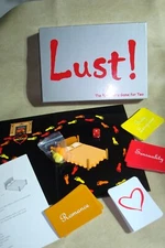 LUST Passionate fantasies board game Lovers intimacy aid 2003 party Kheper Games