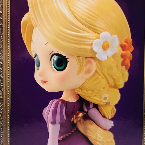 Disney Tangled Rapunzel Q Posket 5.5" Figure Japan 2017 A-ver Flynn Rider Pascal - Picture 13 of 21