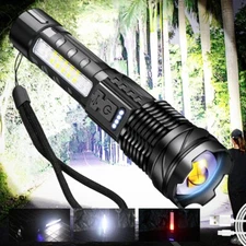 30W LED Flashlight Emergency Spotlights Outdoor Camping Lamp USB Zoom XH-P90