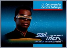 1992 Star Trek The Next Generation - Lt. Commander Geordi LaForge #008 - *NM/MT*