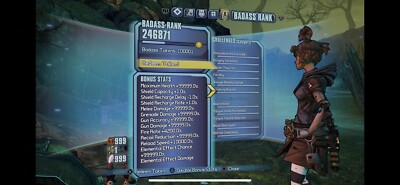 Borderlands 2 Or TPS BAR / BADASS RANK PS4 & PS5