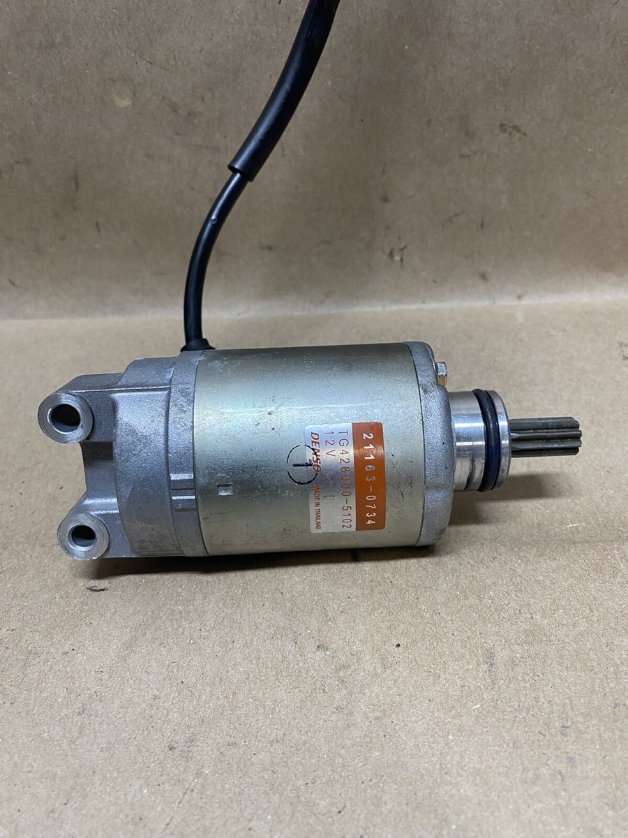 スターター⑥ 19-23 OEM KAWASAKI NINJA ZX6R ZX636 ENGINE STARTING STARTER MOTOR