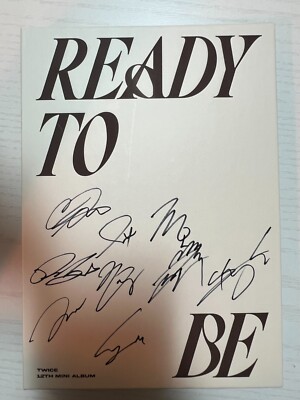 TWICE [Ready To Be] ALL MEMBER Autographed Signed Album MINT