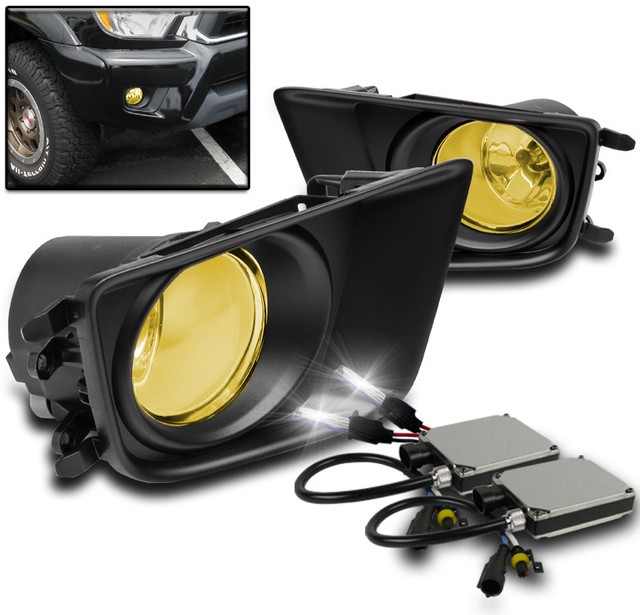 20122015 TOYOTA YELLOW BUMPER DRIVING FOG LIGHTS+HARNESS W