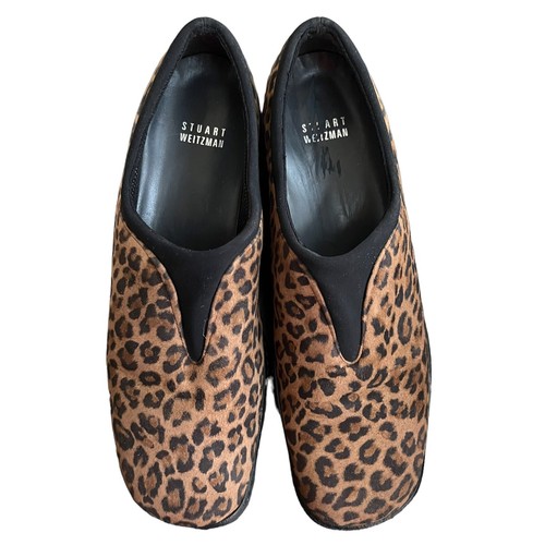 Stuart Weitzman cheetah print suede walking shoes size 8.5N - Picture 6 of 7